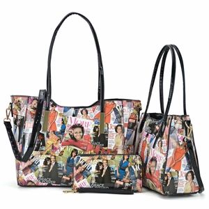 Michelle Obama Magazine Cover Printed Handbags